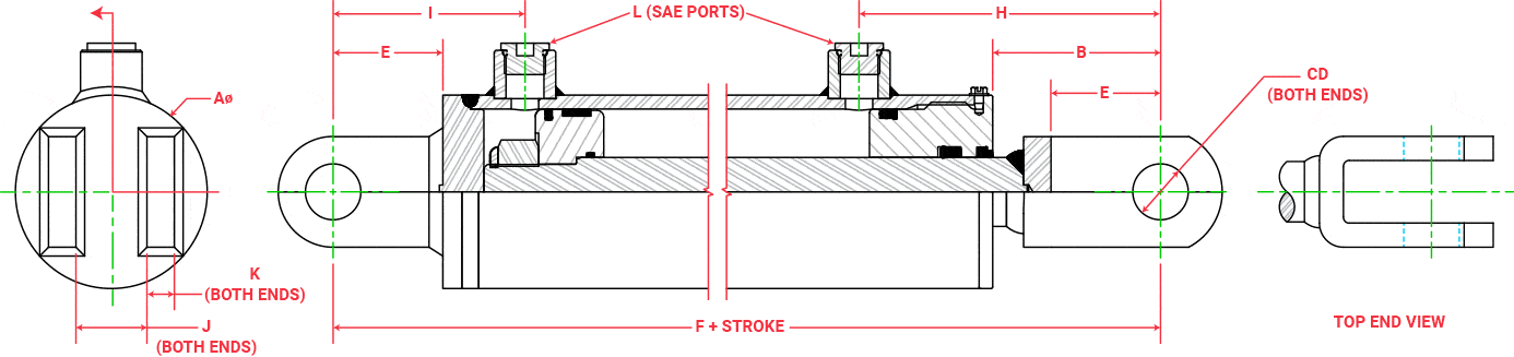 300 Series Cylinders - Aggressive Hydraulics