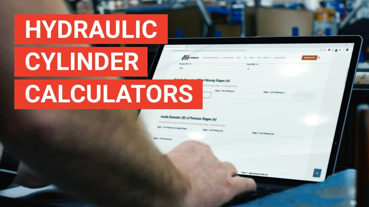 Hydraulic Cylinder Calculators (Force, Speed, and Volume) Aggressive